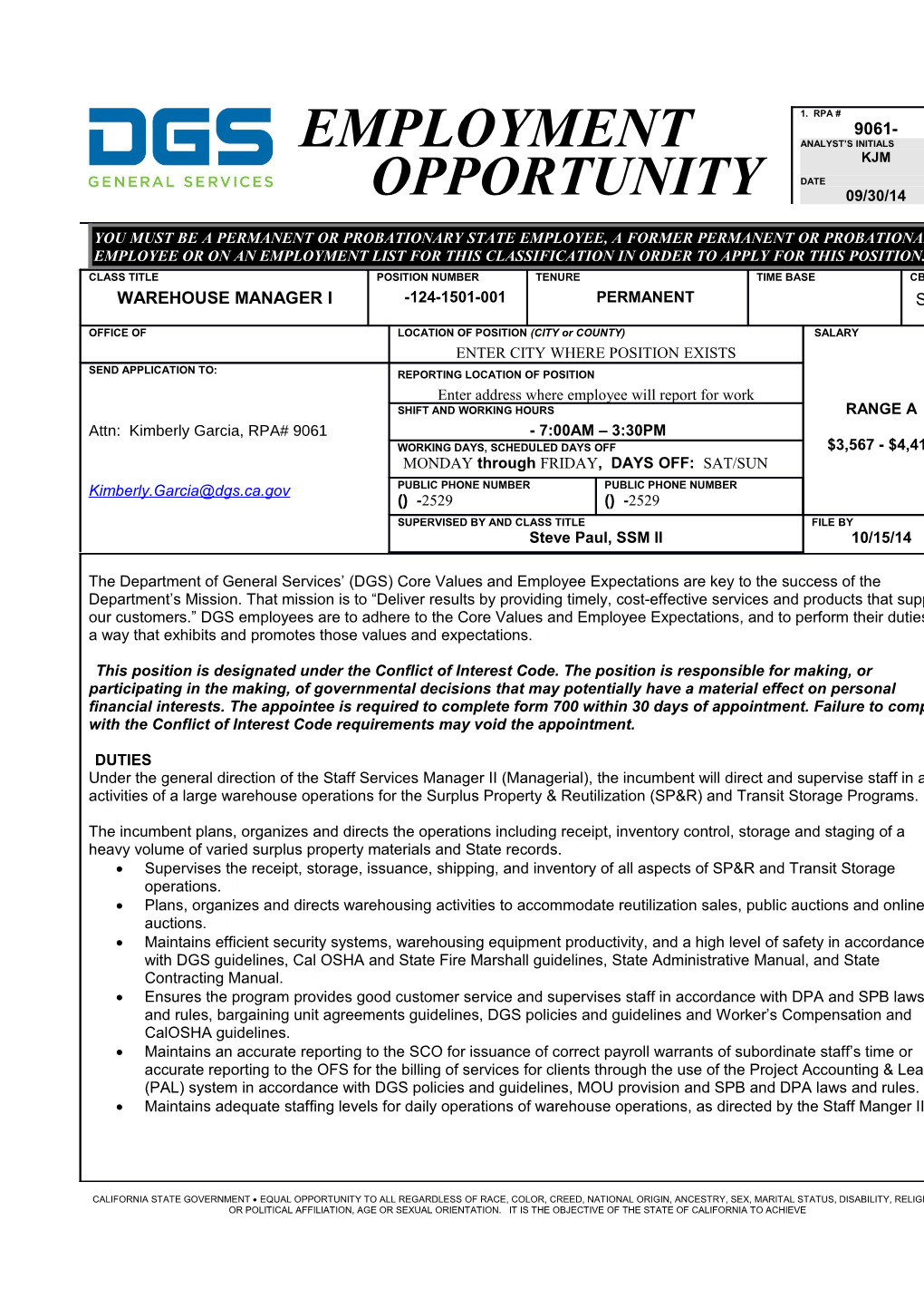 Fleet and Asset Management (OFAM)