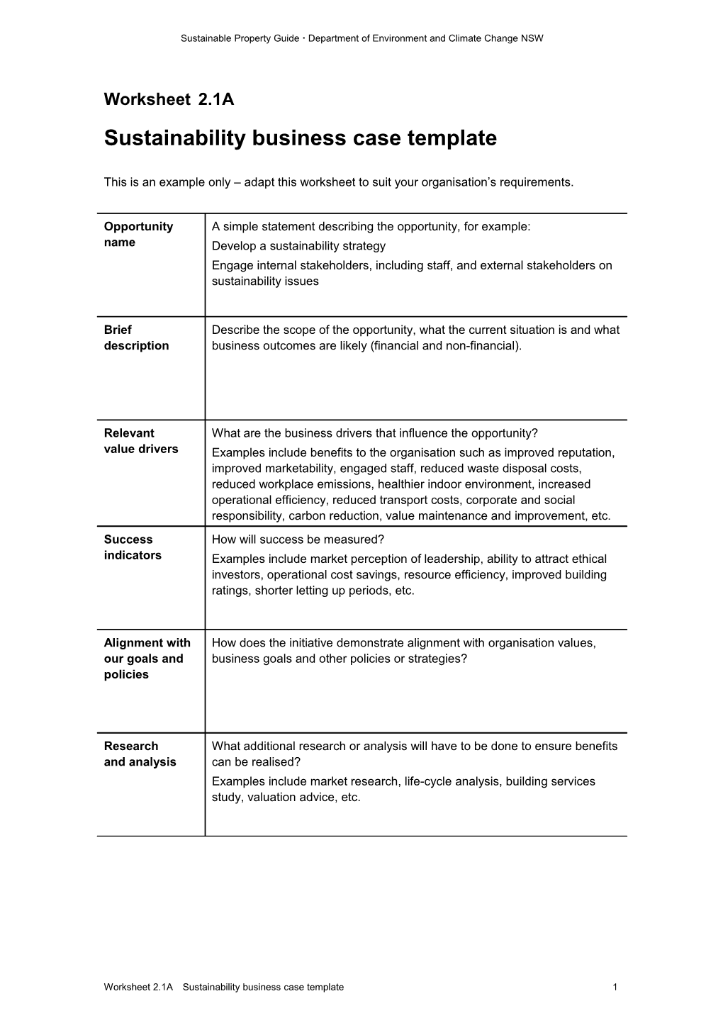 Sustainable Property Guide Department of Environment and Climate Change NSW