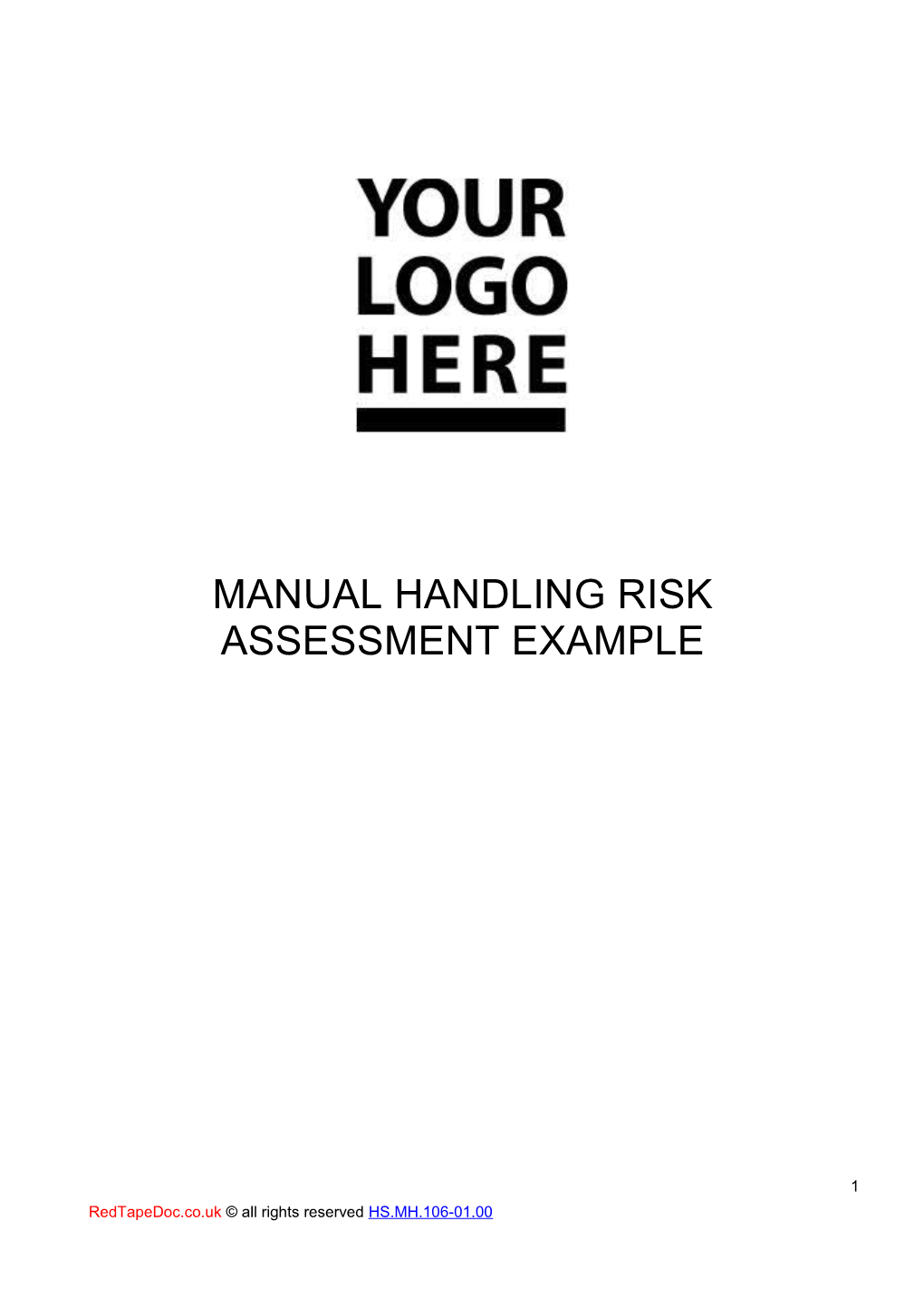 Manual Handling Risk Assessment Example Docest 0882