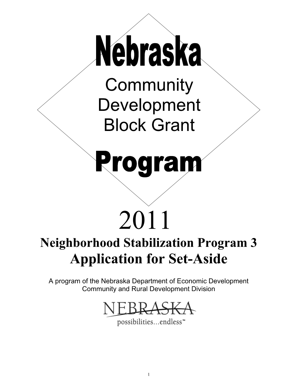 2011 Draft CDBG NSP Application Guideline