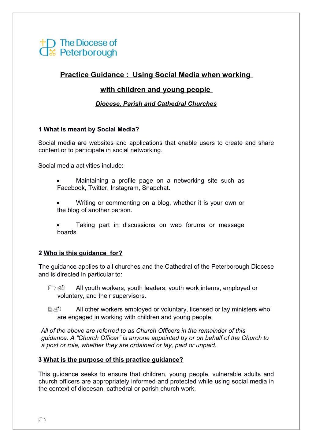 Practice Guidance : Using Social Media When Working