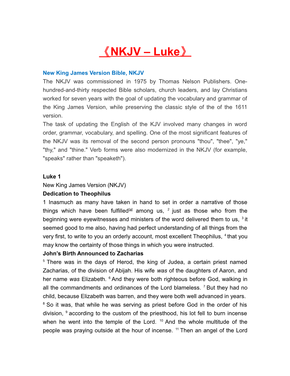 New King James Version Bible, NKJV