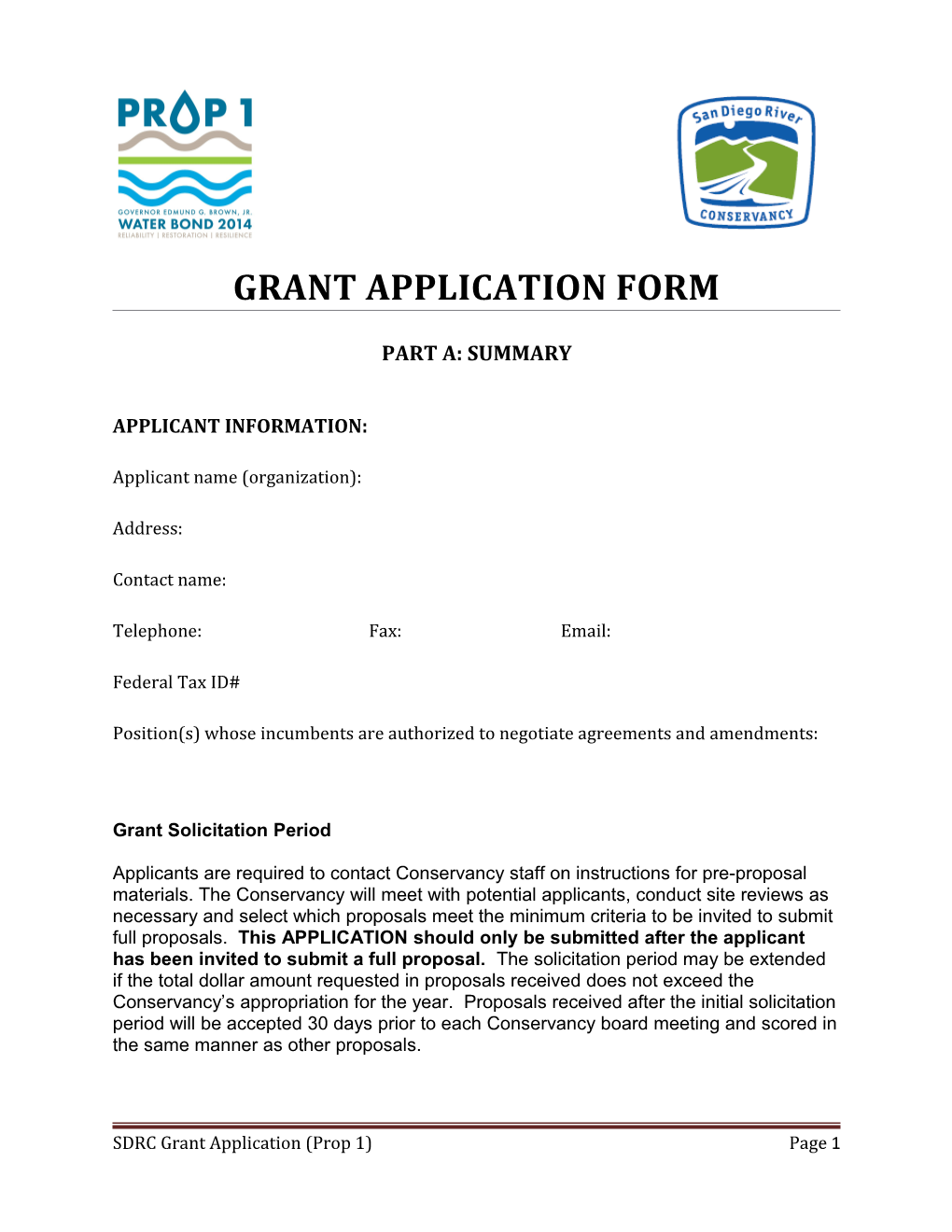 Grant Application Form s1