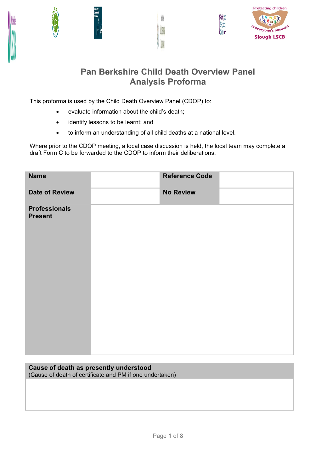 CDOP Meeting Minutes