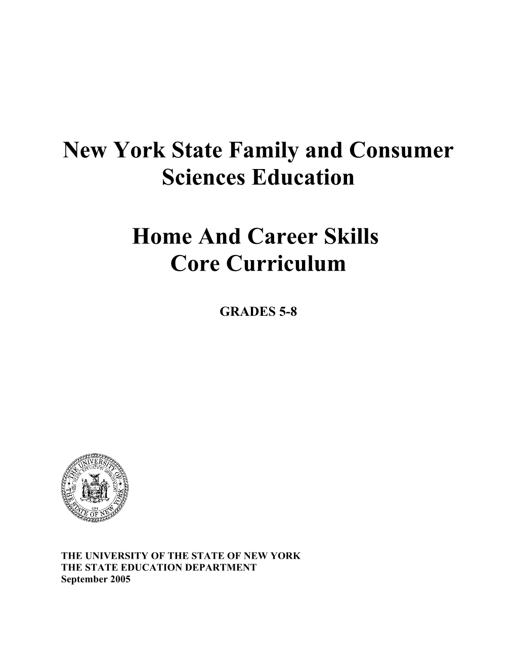 New York State Family and Consumer Sciences Education