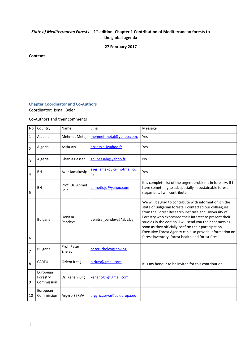 State of Mediterranean Forests 2Nd Edition- Chapter 1 Contribution of Mediterranean Forests