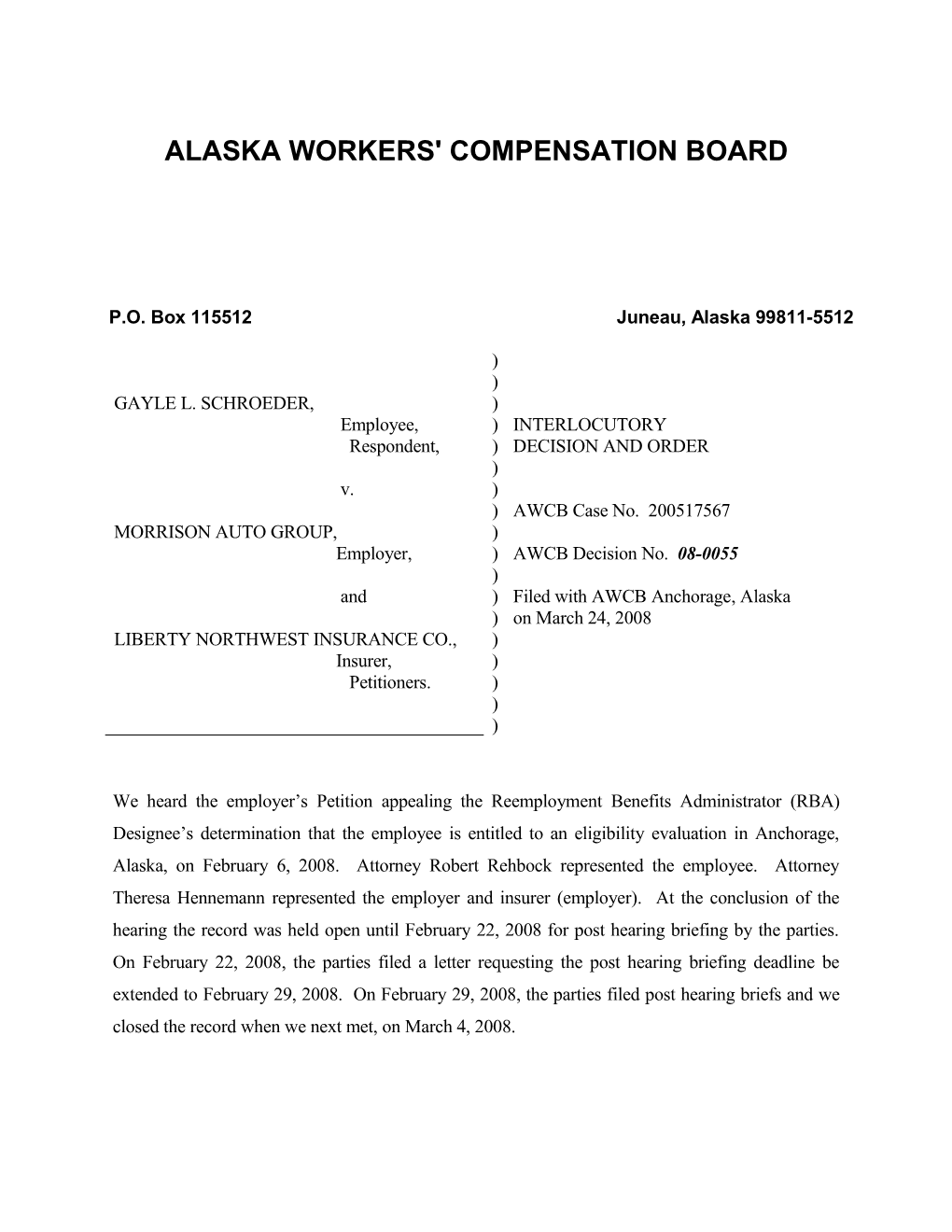 Alaska Workers' Compensation Board s64