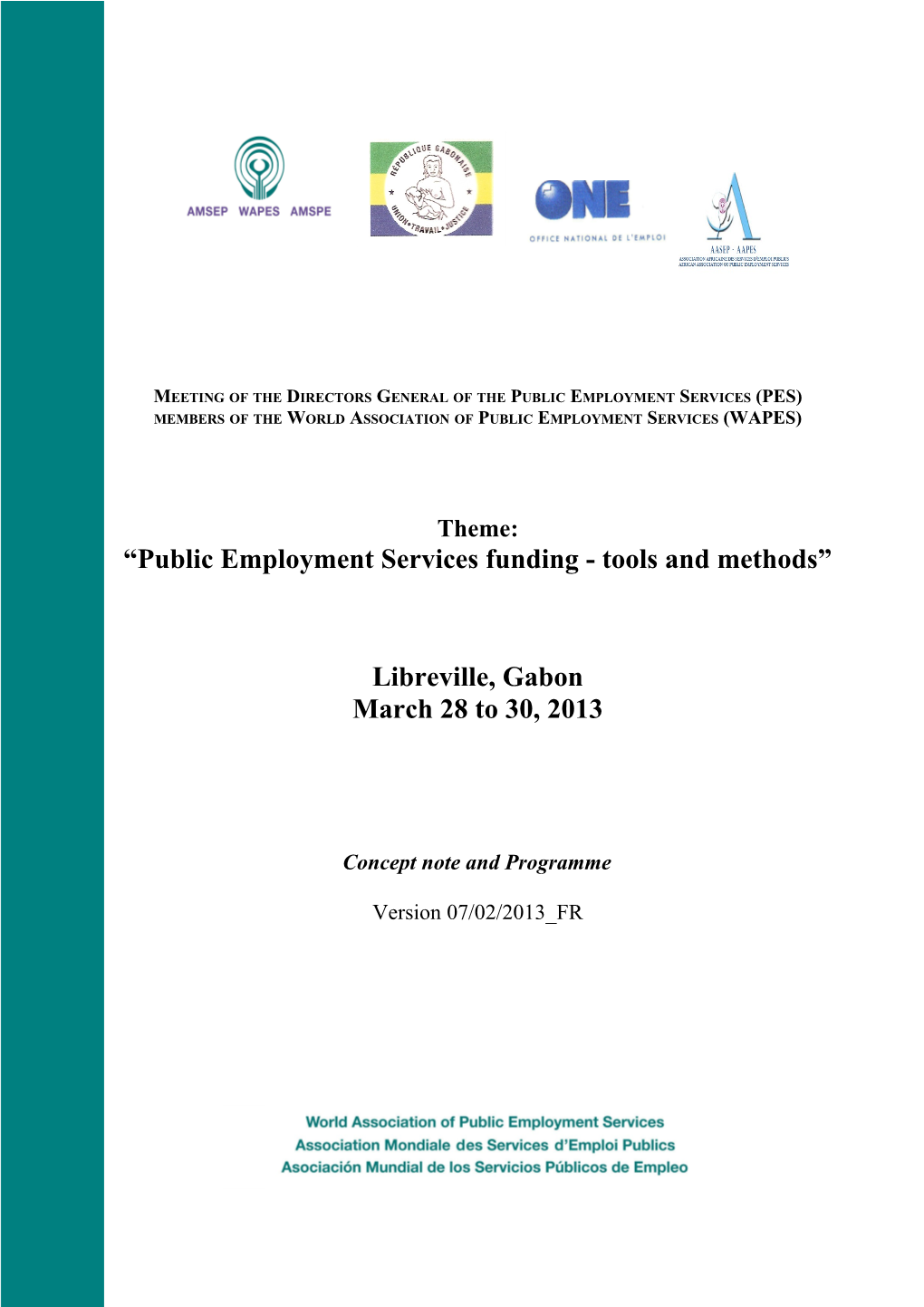Public Employment Services Funding - Tools and Methods