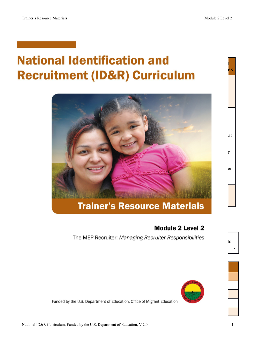 Trainer S Resource Materials Module 2 Level 2