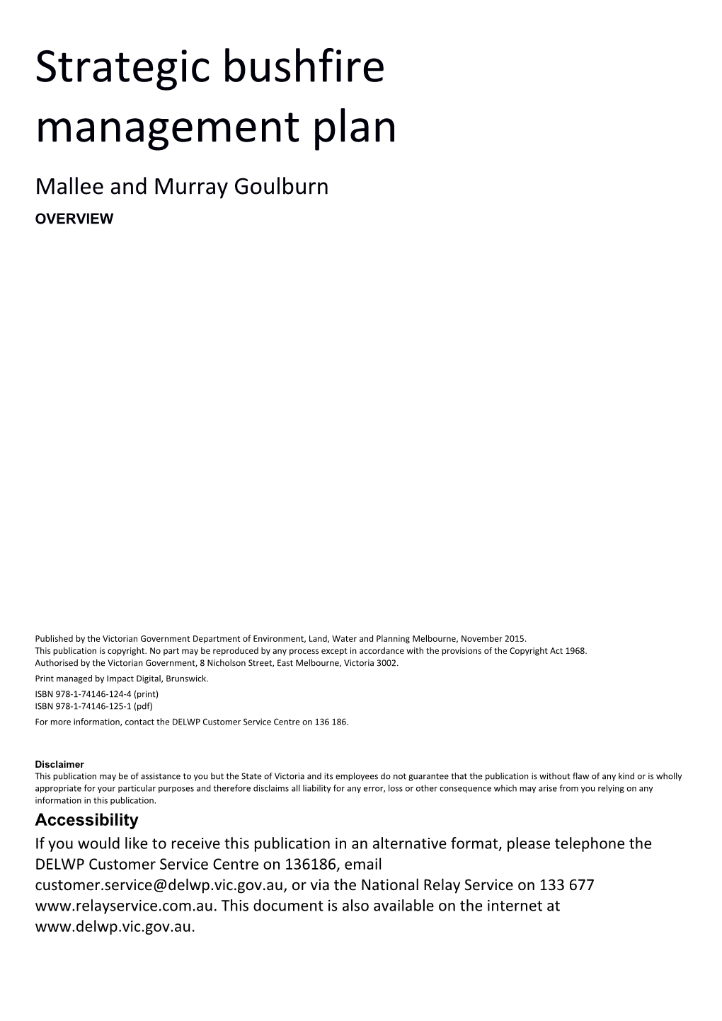 Mallee and Murray Goulburn