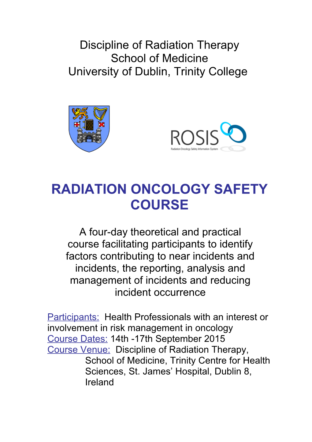 Division of Radiation Therapy