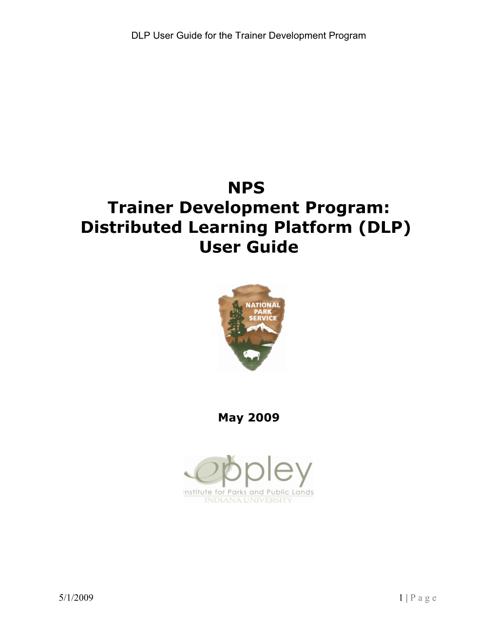 DLP User Guide for the Trainer Development Program