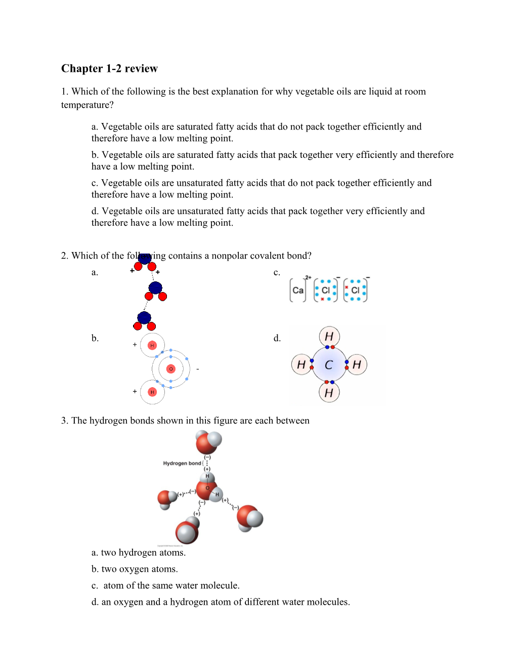 Chapter 1-2 Review