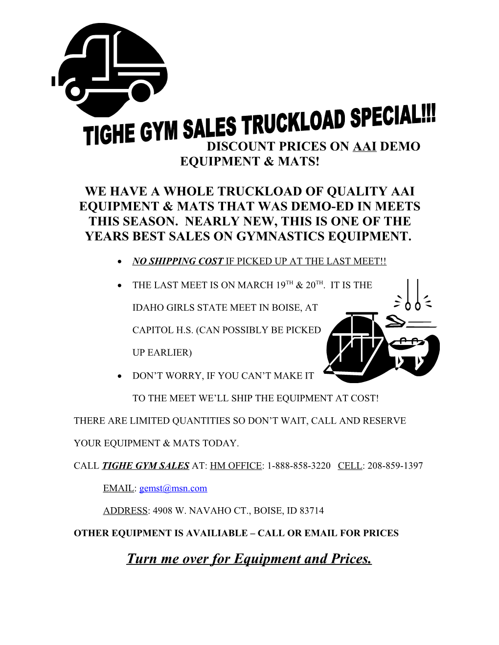 2004 Truck Load Sale