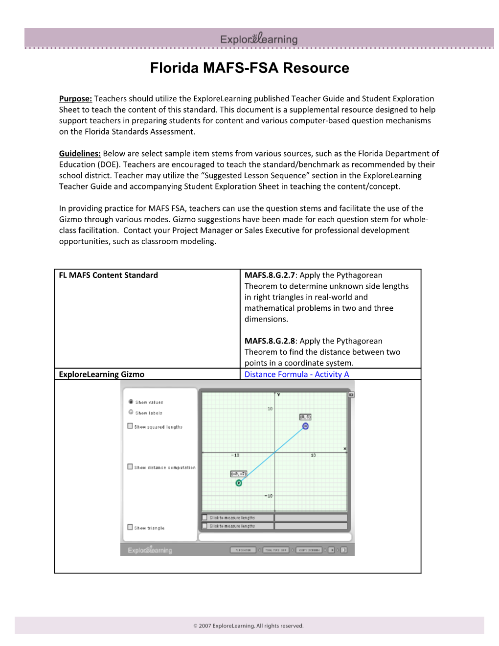 Florida MAFS-FSA Resource s2