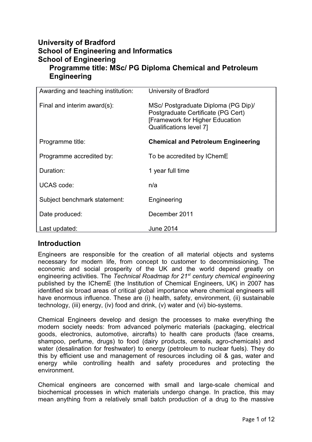 Advanced Materials Engineering