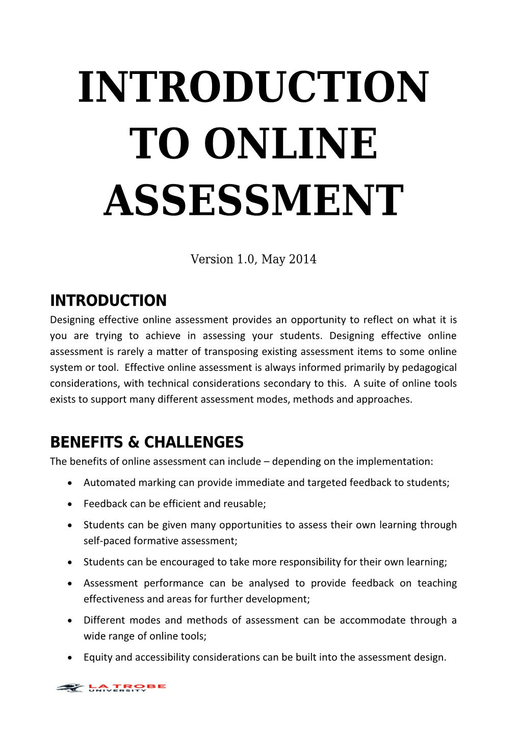 Introduction to Online Assessment