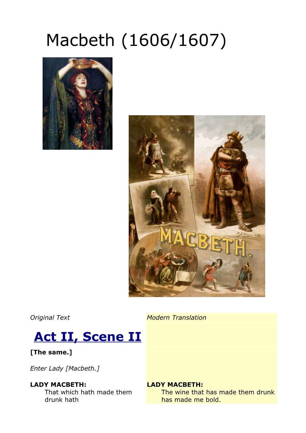 Act II, Scene II