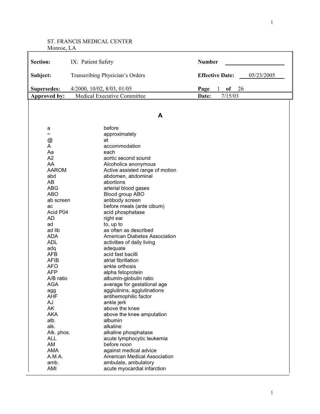 Abbreviations and Symbols