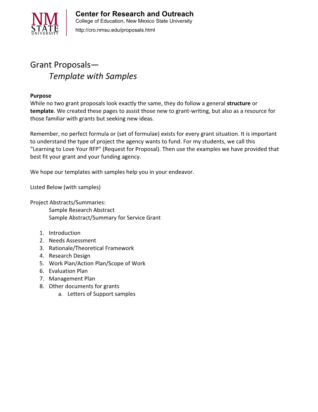 Grant Proposals