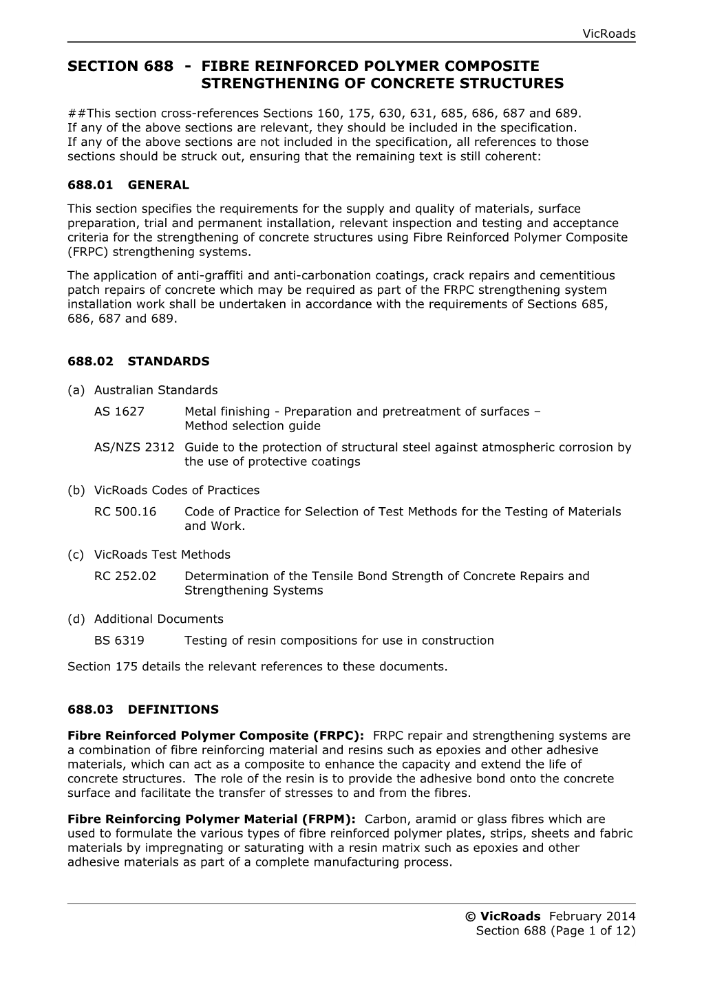 Section688-Fibre Reinforced Polymer Composite Strengthening of Concrete Structures