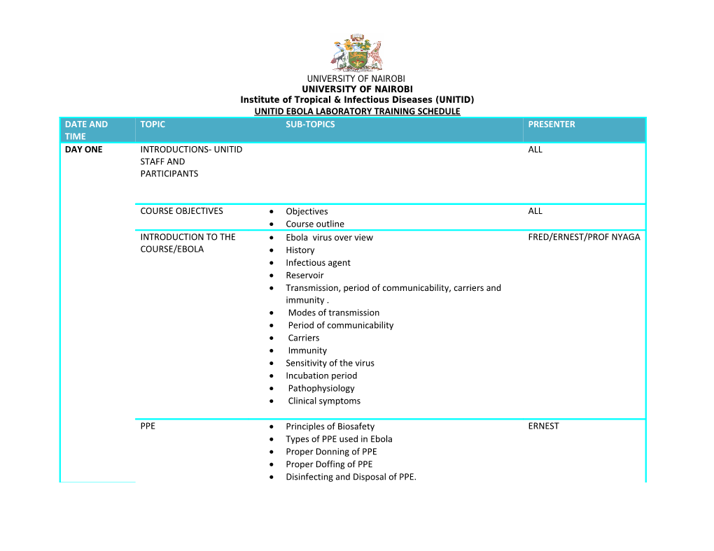 Institute of Tropical & Infectious Diseases (UNITID)