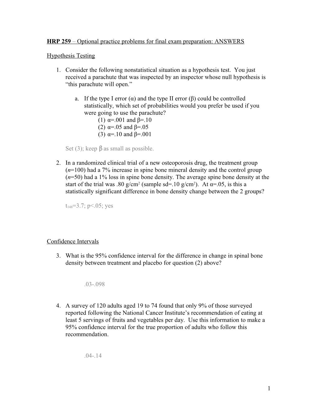 HRP 259 - Extra Practice Problems