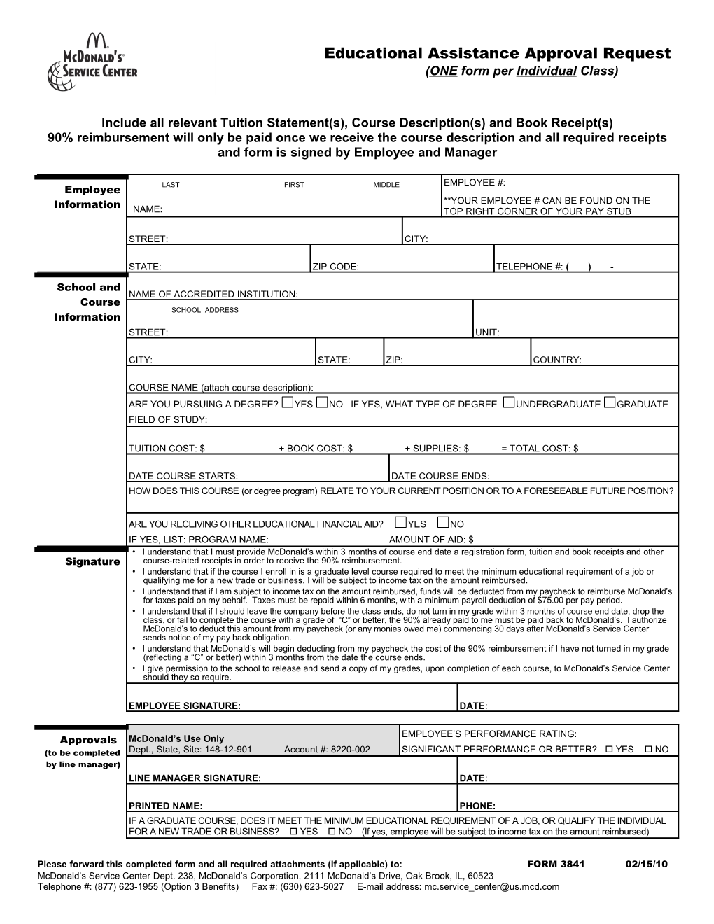 Include All Relevant Tuition Statement(S), Course Description(S) and Book Receipt(S)