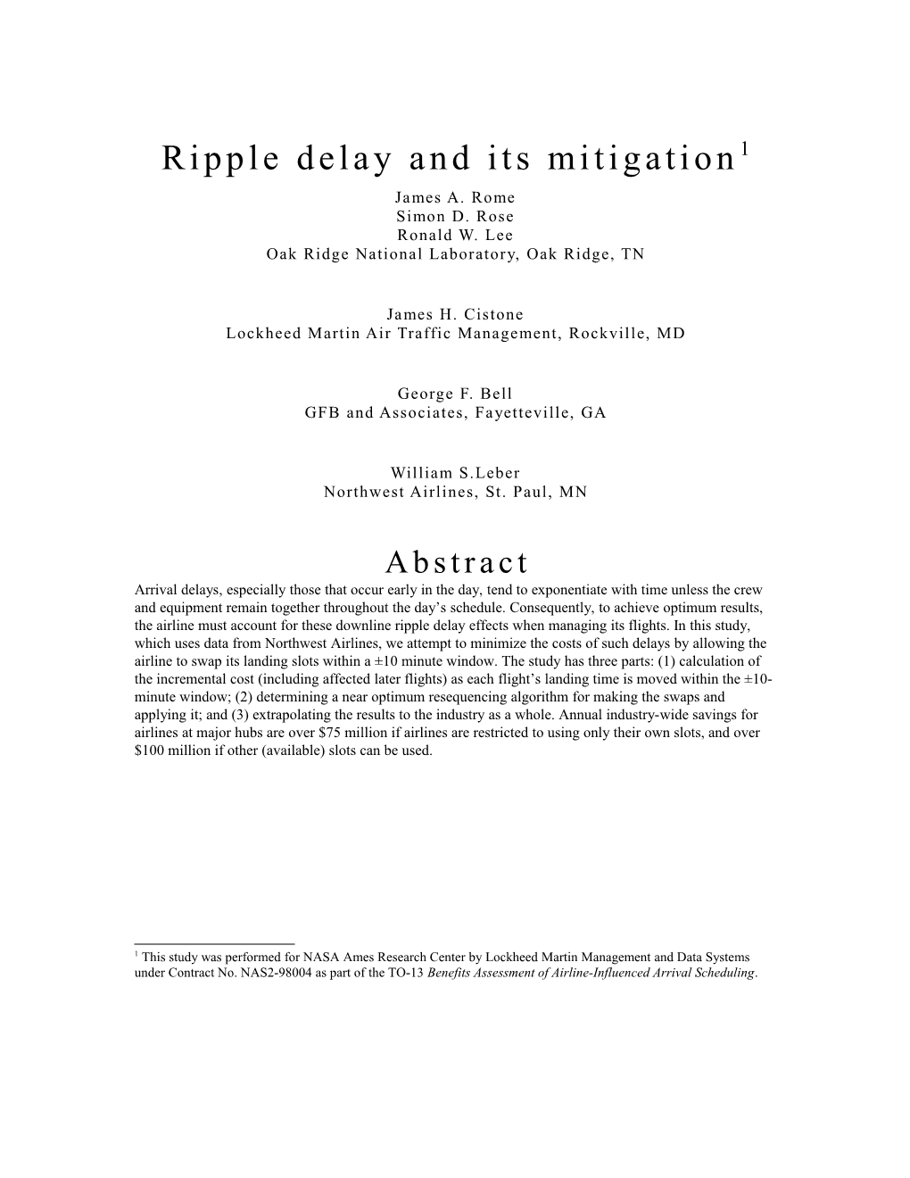 Ripple Delay and Its Mitigation