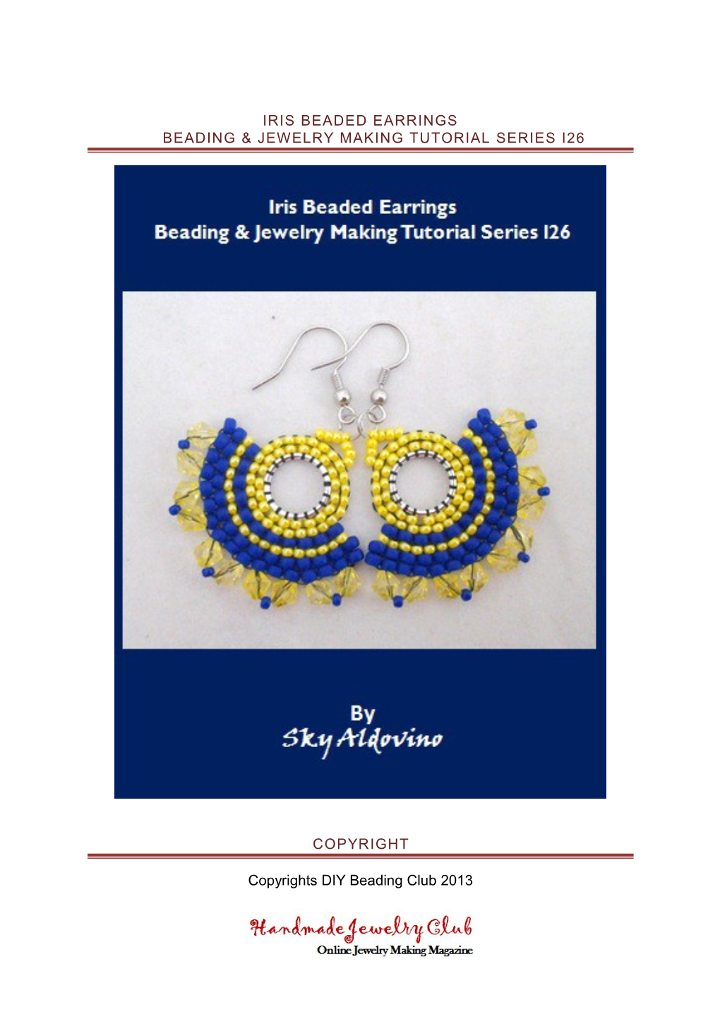 Iris Beaded Earringsbeading & Jewelry Making Tutorial Series I26
