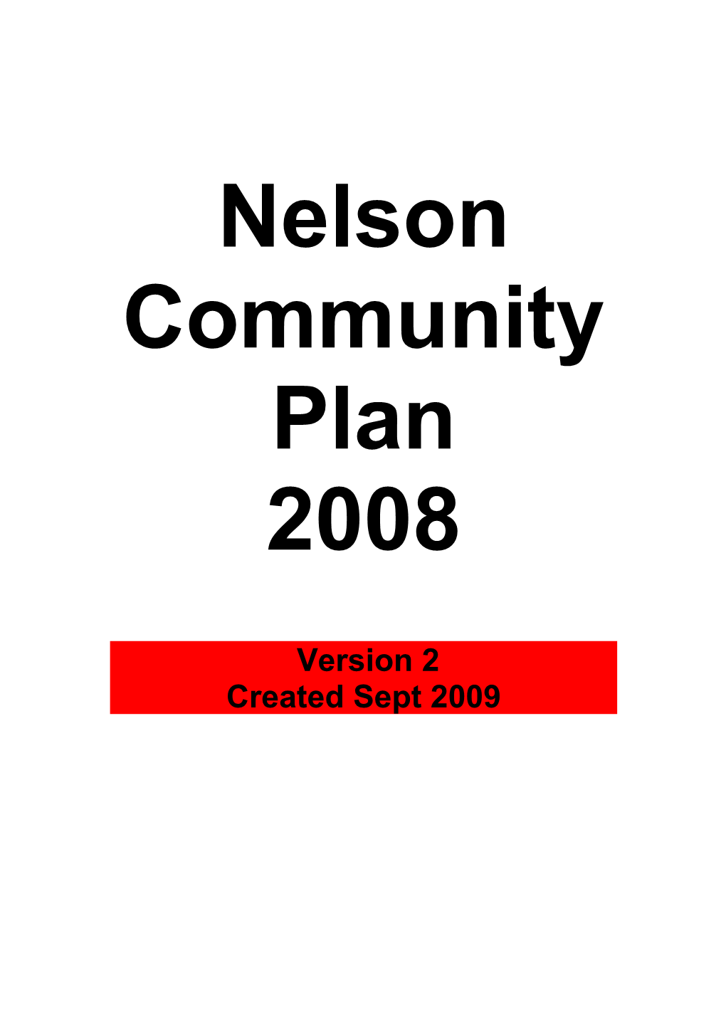 Nelson Community Plan Version 2