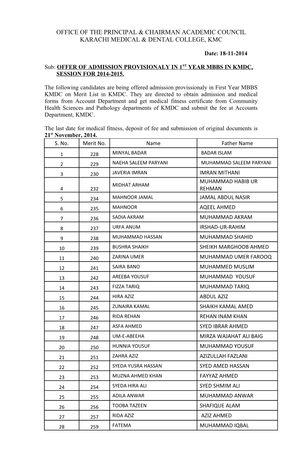 Karachi Medical and Dental College