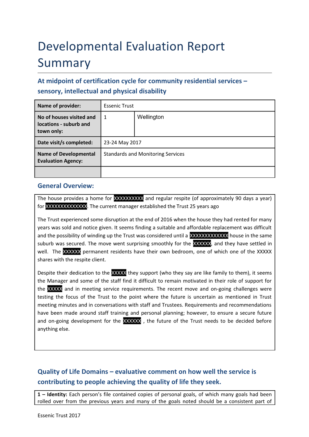 TITLE: Midpoint Developmental Evaluation Summary Report