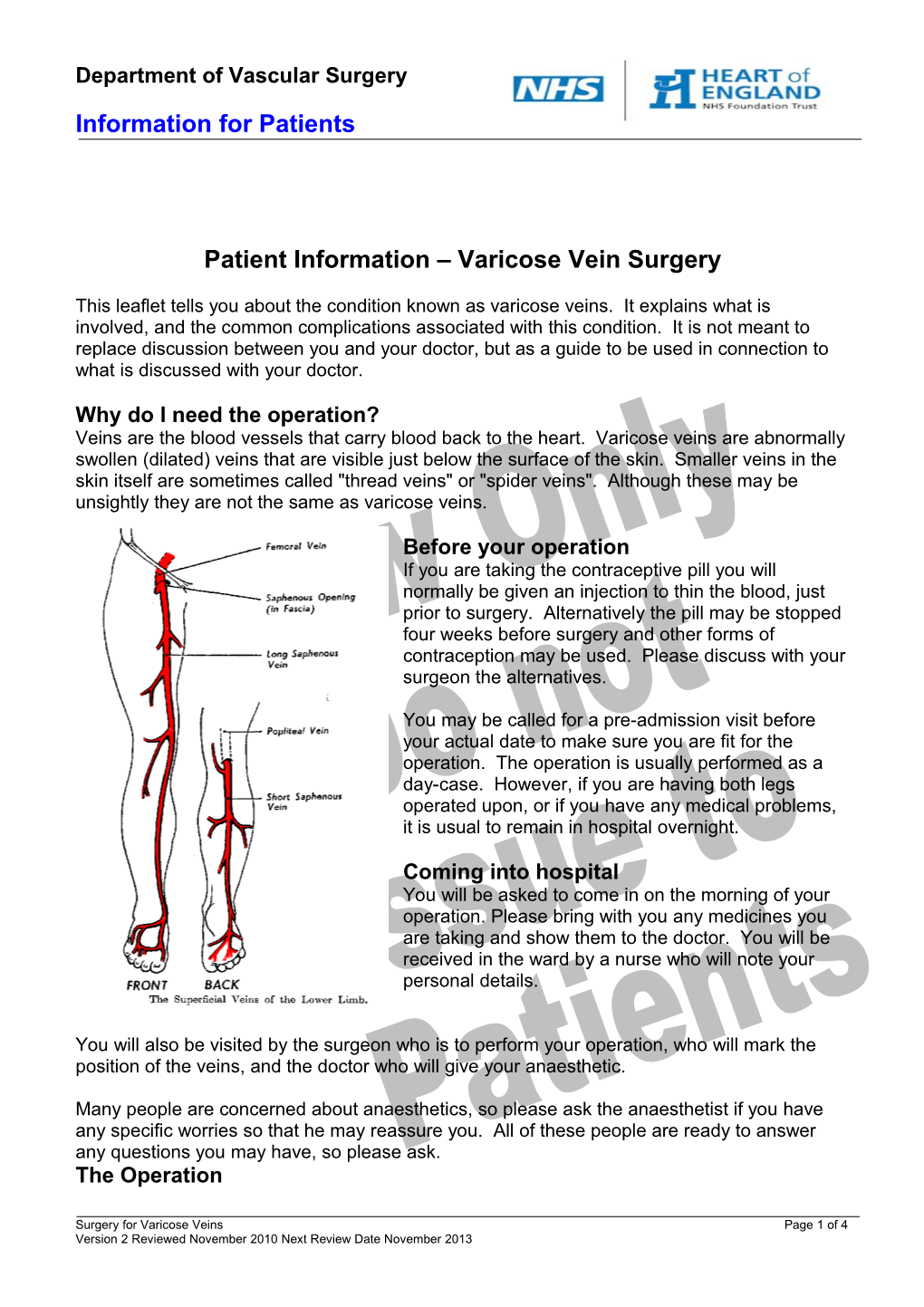 Department of Vascular Surgery