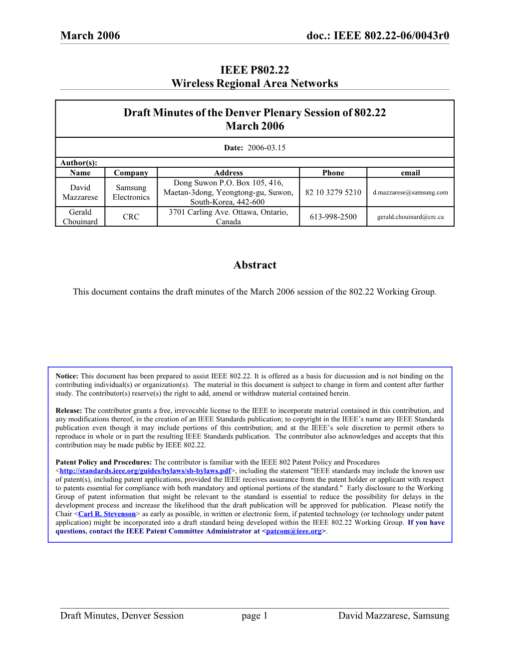 Wireless Regional Area Networks s1