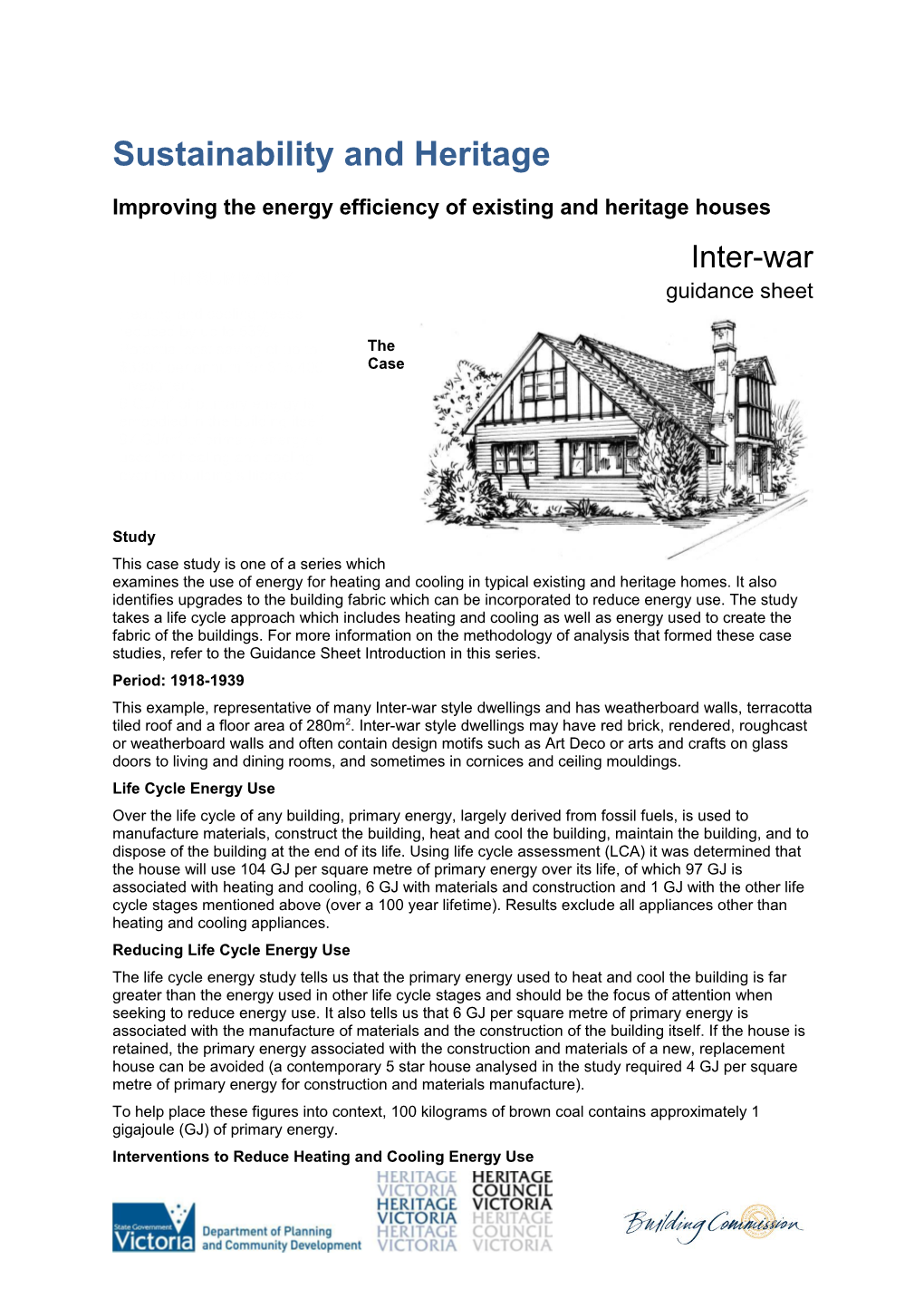 Improving the Energy Efficiency of Existing and Heritage Houses