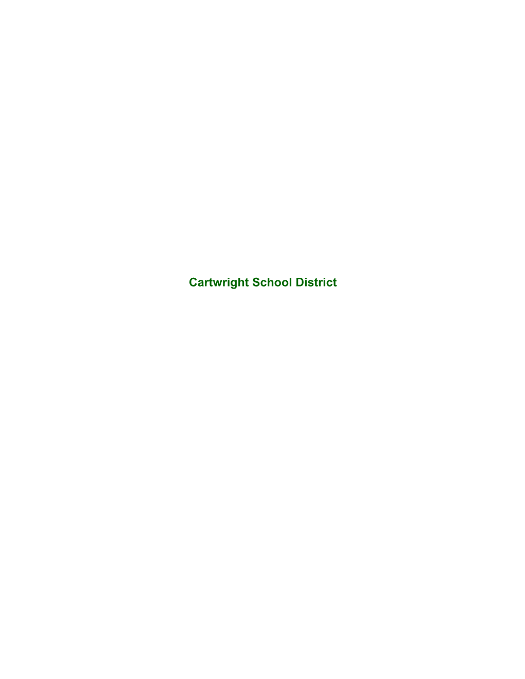 Cartwrightschool District
