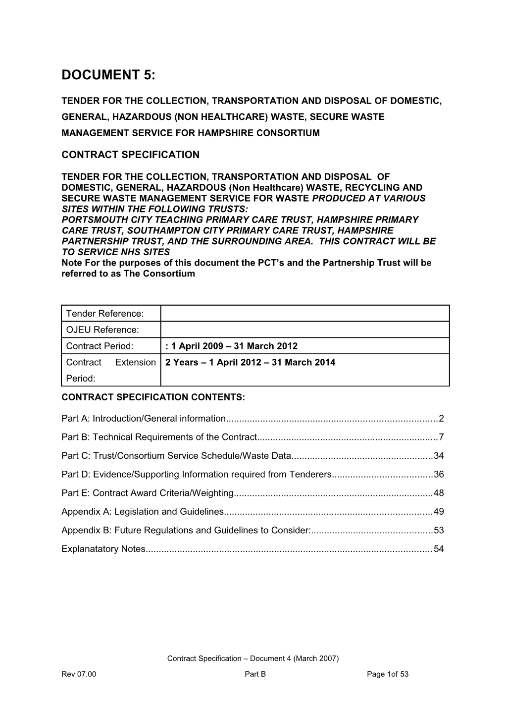 Document 4: Contract Specification