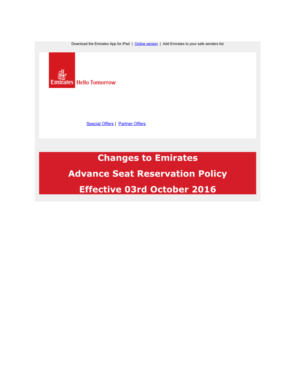 Emirates Skywards Silver Member : Free Seat Selection for Silver Members Only