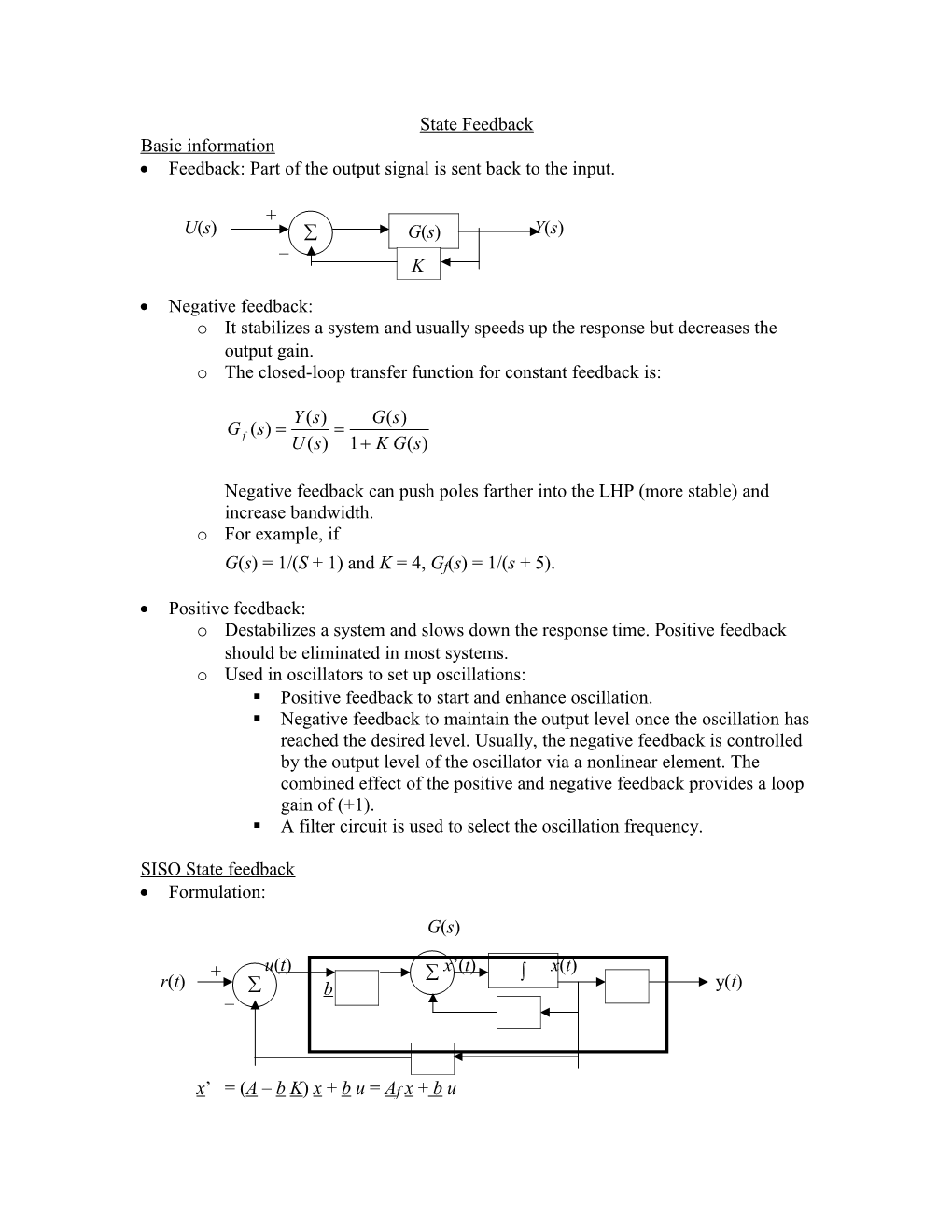 State-Space Formulation