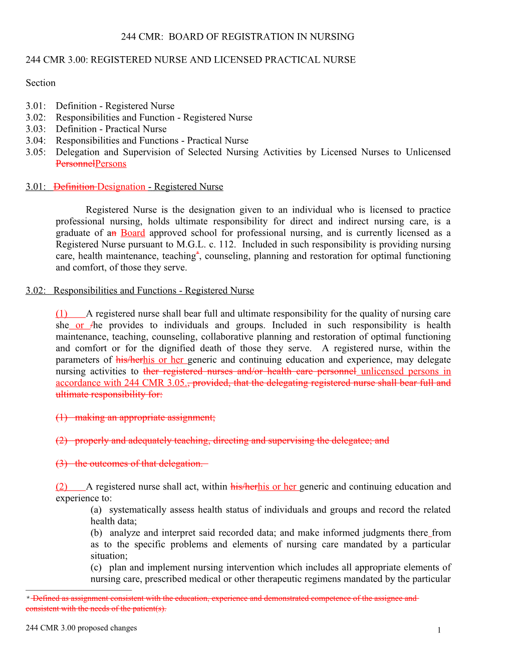 244 Cmr: Board of Registration in Nursing s1