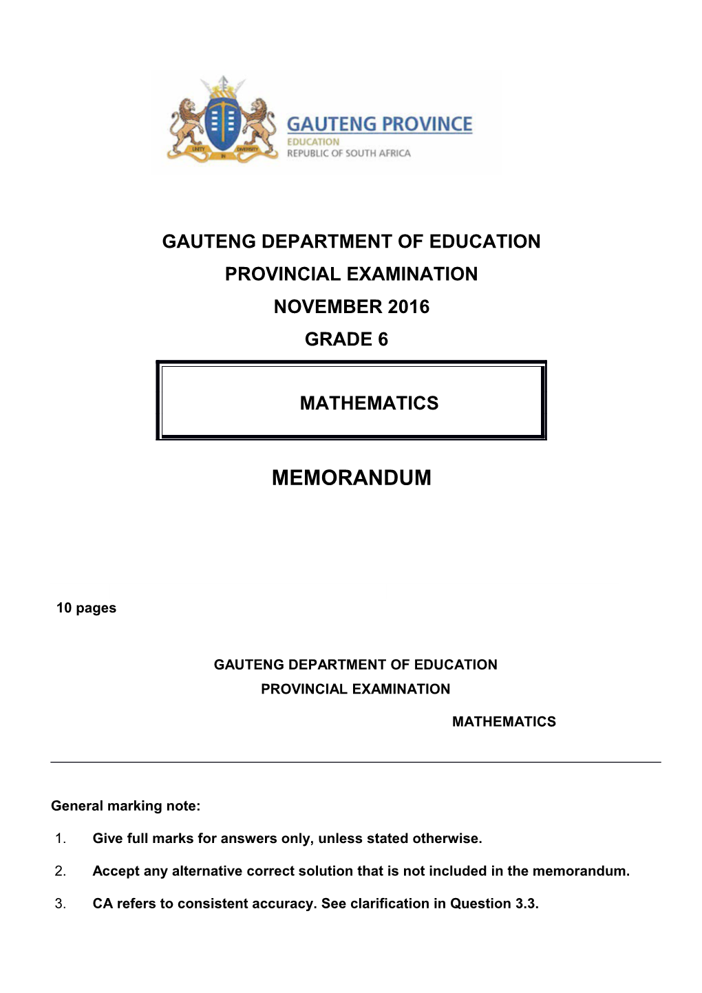 Gauteng Department of Education s1