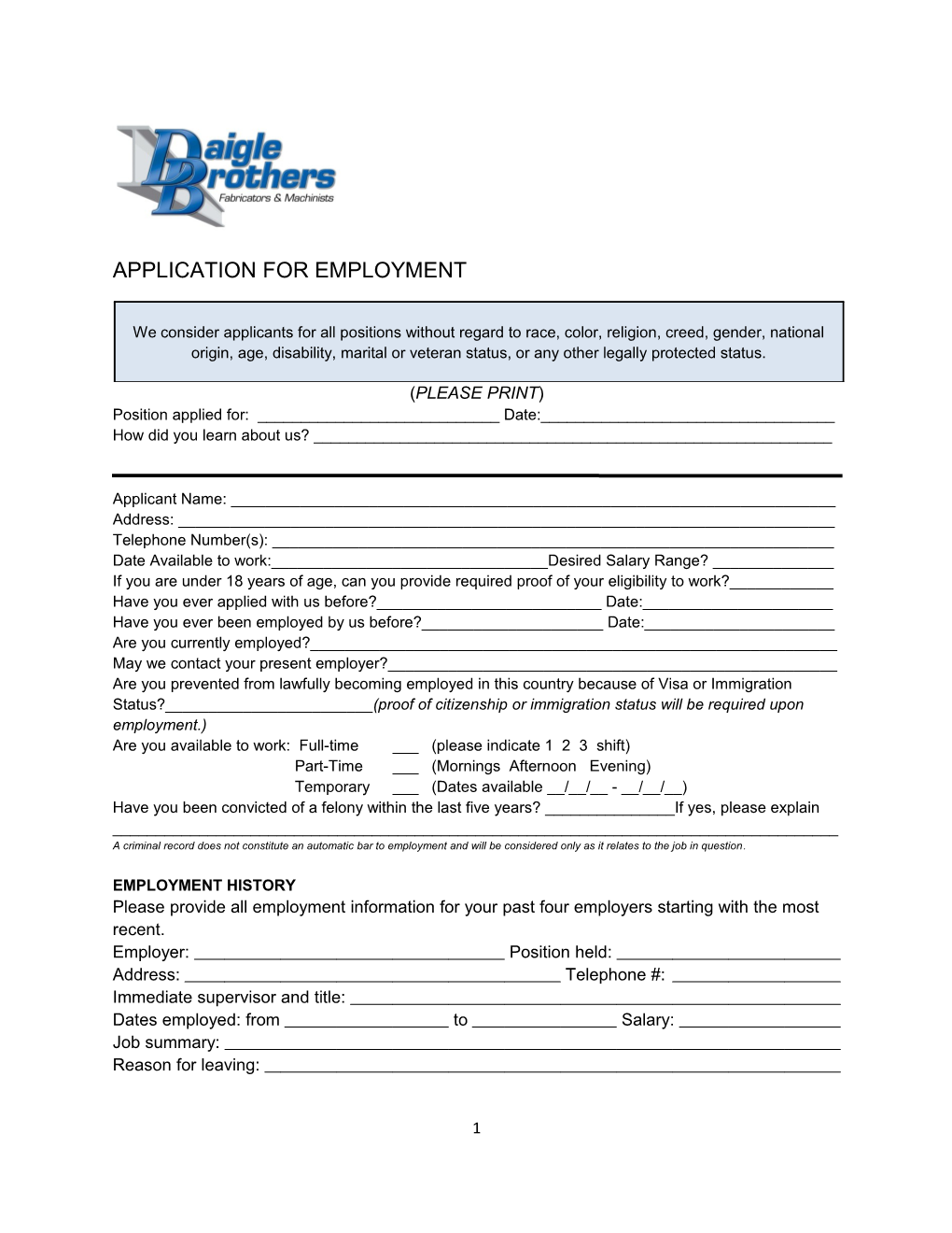 Application for Employment s44