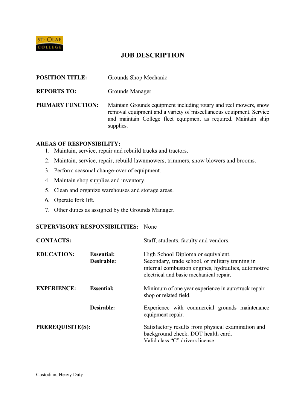 Instructions for Writing the Job Description s3