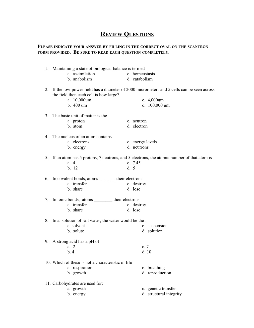 Review Questions s5