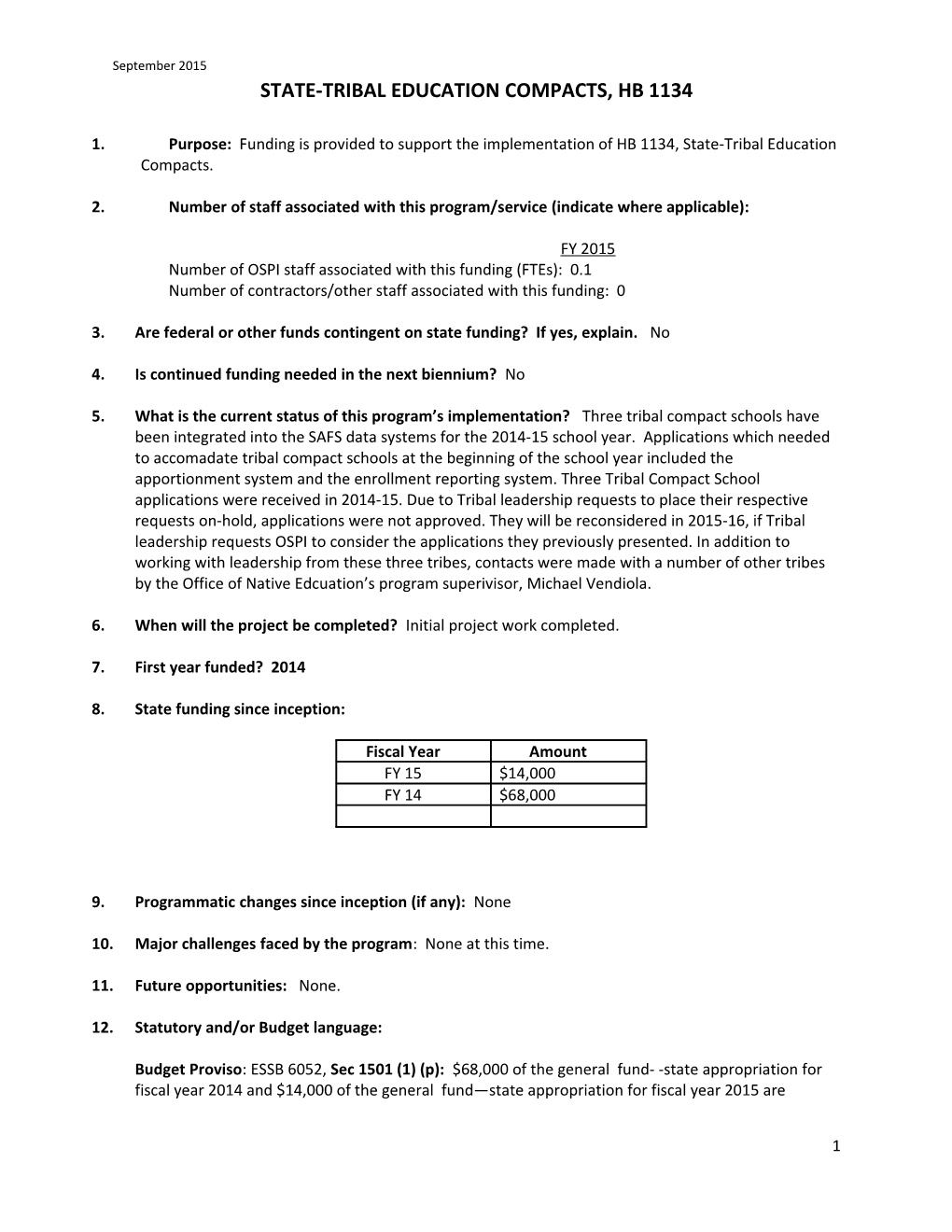 State-Tribal Education Compacts, Hb 1134