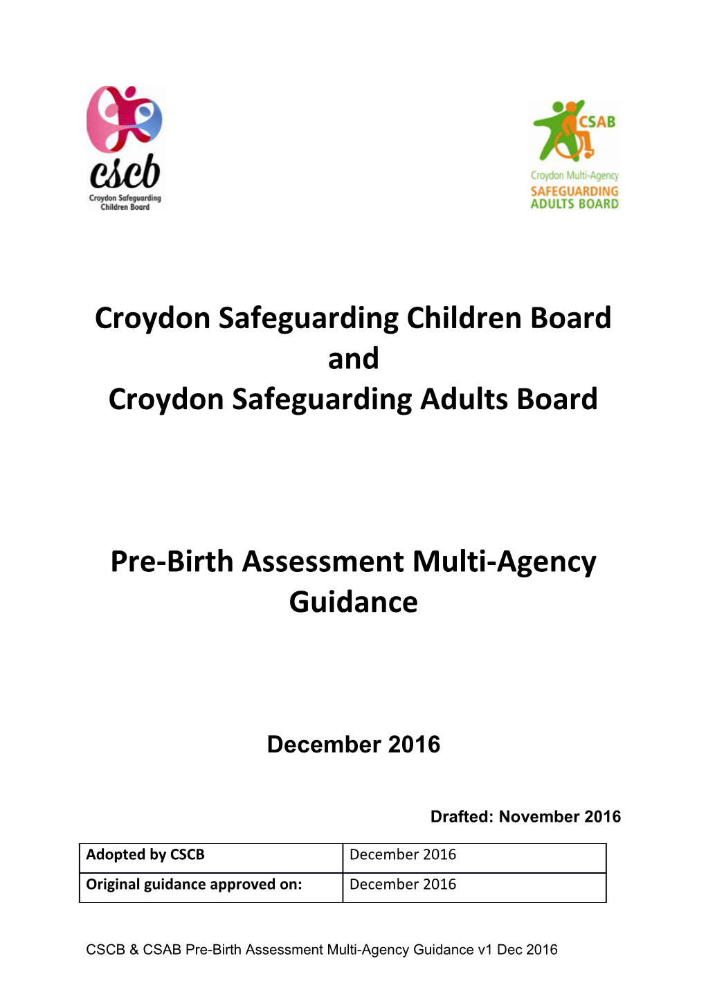 Croydon Safeguarding Children Board And