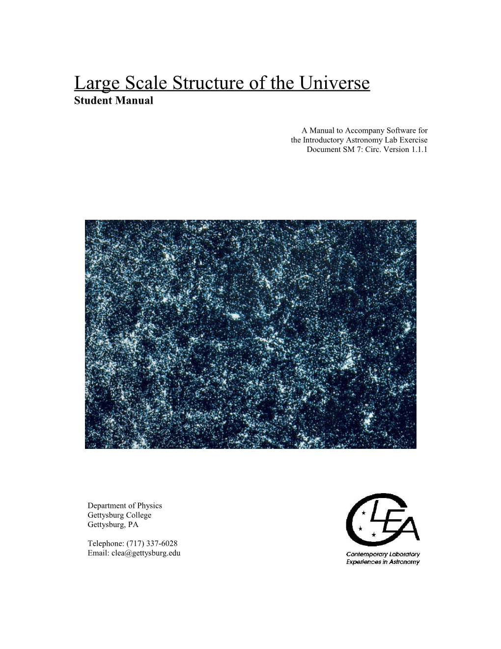 Large Scale Structure of the Universe