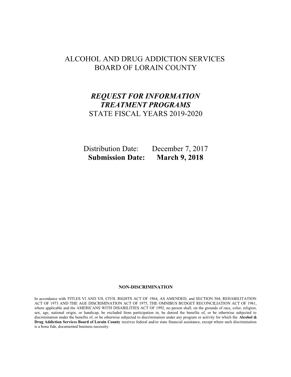 Alcohol and Drug Addiction Services
