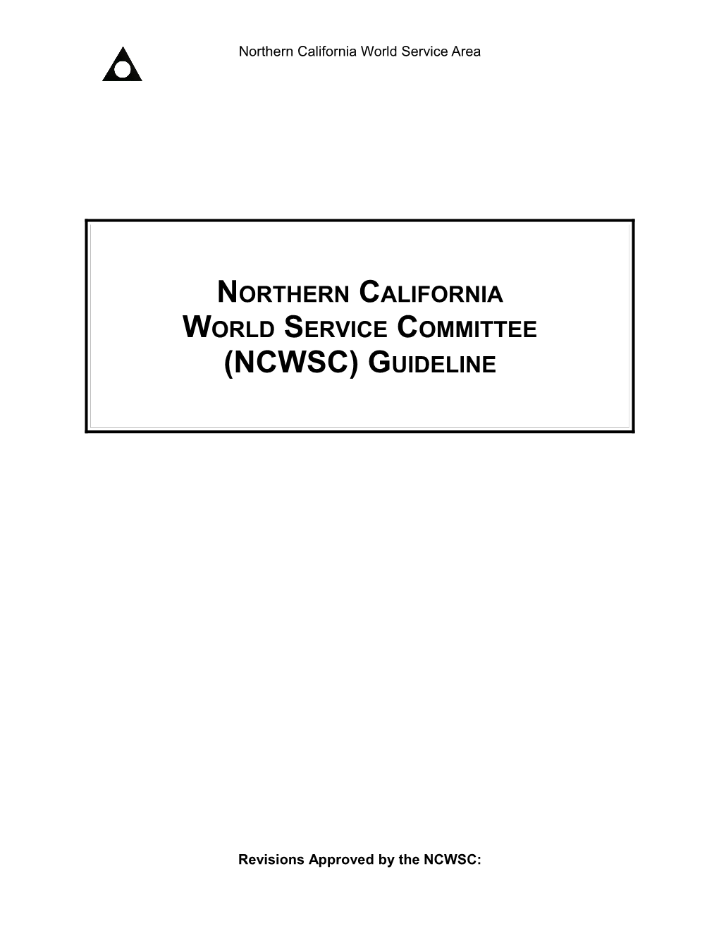 Northern California World Service Committee (NCWSC)